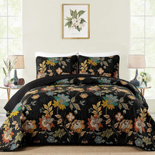 Quilt Set Queen Size, Black