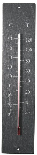 Garden slate thermometer - garden,