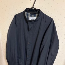 Barbour navy long coat (trench