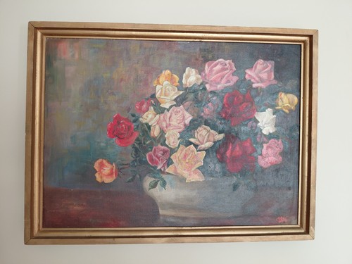 Vintage oil painting a - of,