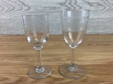Vintage etched crystal - vintage, wine
