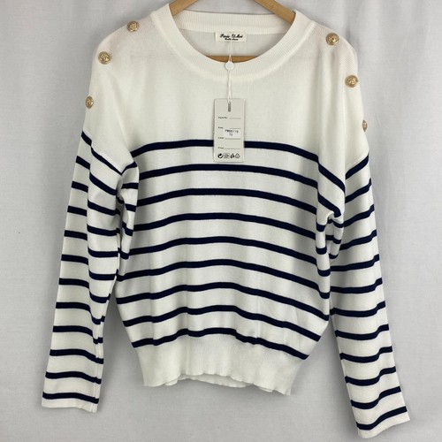 Womens knitted coastal striped - knitted,