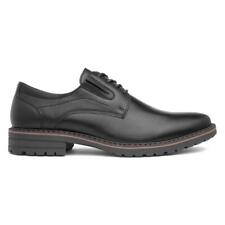 Beckett Mens Shoes Black Adults Lace Up Work Smart Elasticated School SIZE