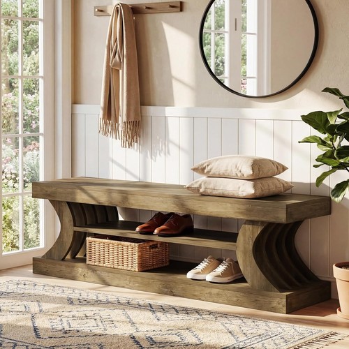 Farmhouse wooden entryway - farmhouse,