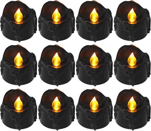 Black tea lights candles - tea,