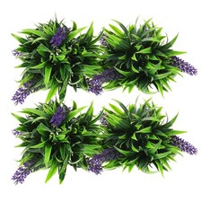  4 Pcs Outdoor Faux Topiary