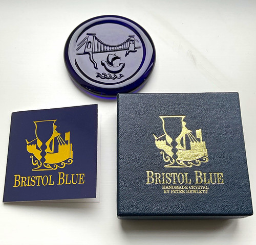 Bristol blue handmade round - bristol,
