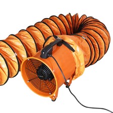 250mm Portable dust extractor fan 6m Ducting Fume Blower Workshop Ventilation