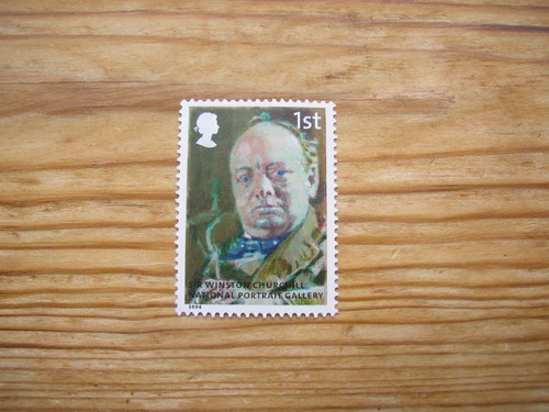 Art stamp winston churchill - stamp,