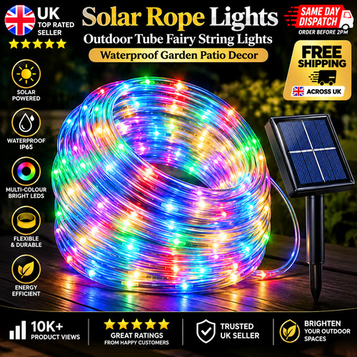 Solar rope lights outdoor - lights,