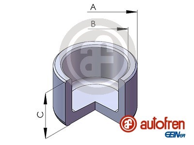 New piston brake caliper - new, for