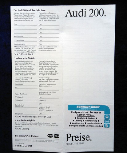 Audi 200 type price - 200,,