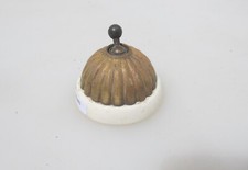 Antique brass ceramic light - &,