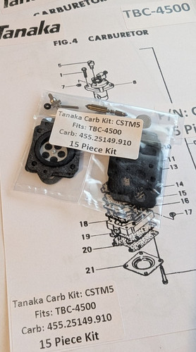 Tanaka tbc 4500 walbro - tanaka, tbc-4500