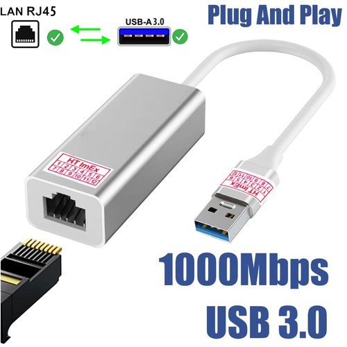 Silver usb rj45 lan - silver,