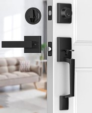  Black Front Door Handle