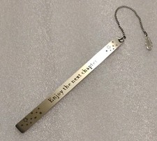 Stainless Steel Bookmark with