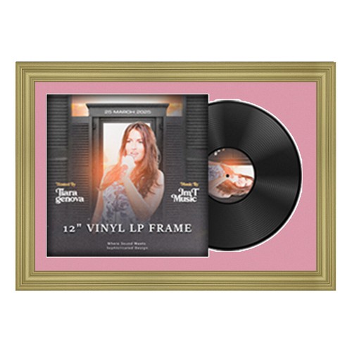 Vinyl frame lp record - 12",