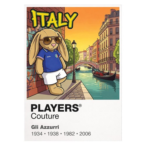 Italy football cool bunny - italy,