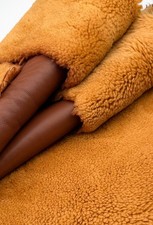 Ginger Brown Sheepskin Hide