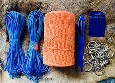 ORANGE SPUN POLY RABBIT PURSE NET MAKING KIT FERRETING RABBITING HUNTING