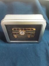 Koyo Quartz Clock Gilt Bus Miniature With Moveable Wheels Route 33 Oxford Street