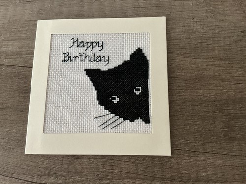 Completed cross stitch - cross,