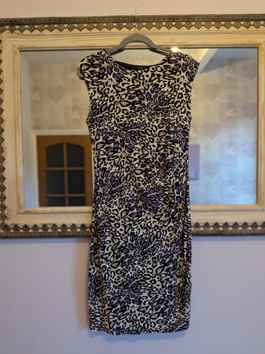 Ladies purple black and cream