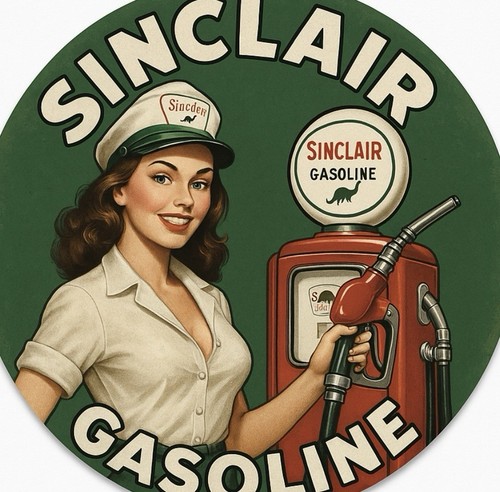 Retro style sinclair - retro, gas