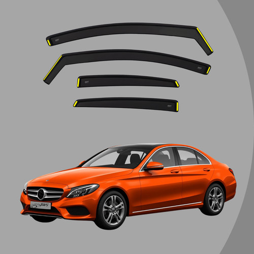 Wind deflectors fit mercedes - wind, c