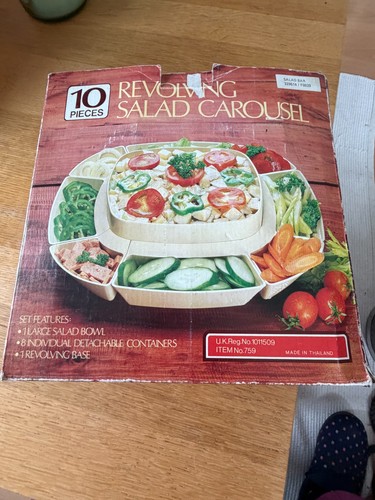 Retro revolving salad carousel - retro,