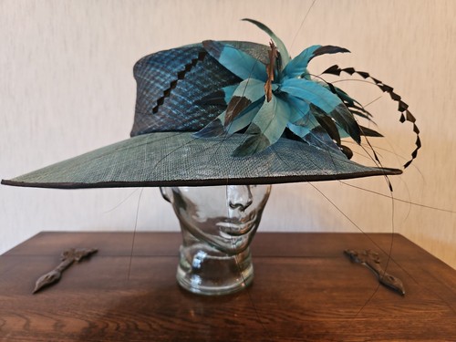 Stunning dark teal - dark, peacock