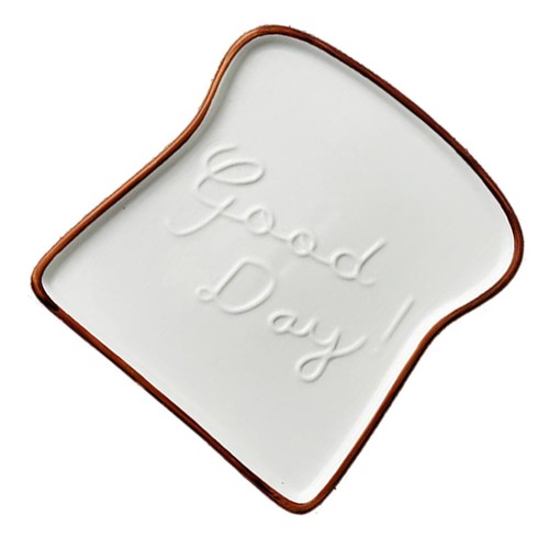 Creative ceramic toast shaped - ceramic,