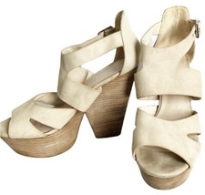 Topshop Women’s Beige Suede