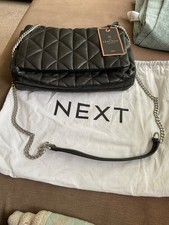 Next Ladies black soft leather Handbag - BNWT