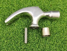 Victorian Embossed Solid Brass Knob Hammer Head Handle for Walking Stick Cane