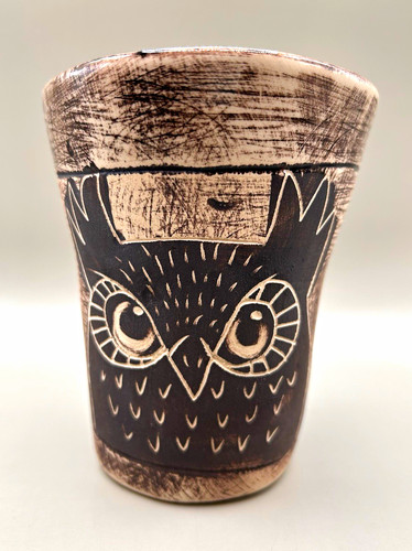 Rustic studio pottery mug - pottery,