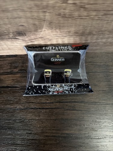 Guinness pint glass - glass, cufflinks