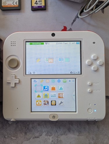 Nintendo 2ds white red - white, &