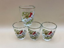 4 Vintage shot glasses