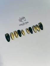 Press On Nails| Elegant| Gold|