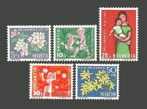 Switzerland stamps 1962 pro - 1962,