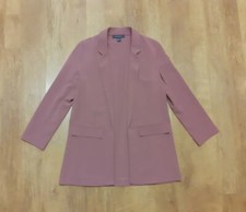 Primark Unlined Dusky Pink Classic Style Blazer Size UK 4 Rrp £15