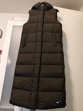 Hooded Long Khaki Grid