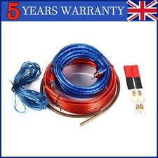 Car Audio Wiring Kit for Edge Vibe Car Audio AMP RCA 1500W UK Cable Subwoofer