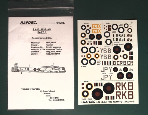 Rafdec decals rf7208 raf - rf7208:,