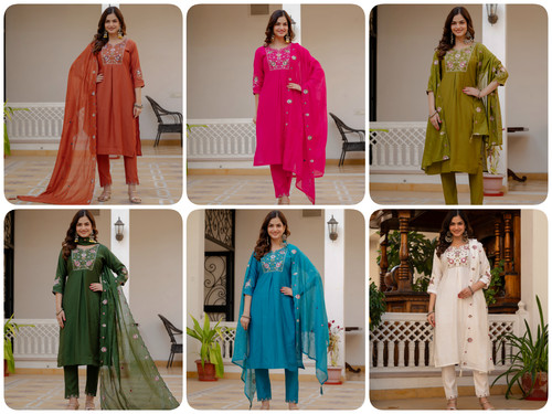 Designer cotton rayon anarkali - rayon,