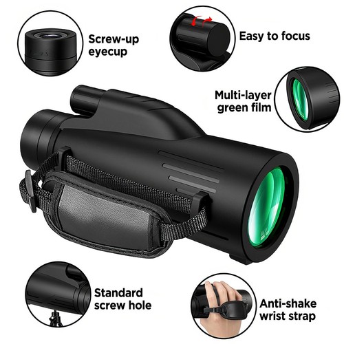12x50 pocket monocular - hd,