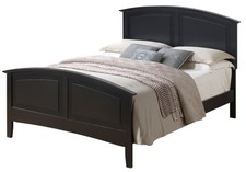 Cozy Black Queen Bed For