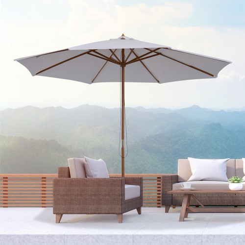 Fir wooden garden - (3m), parasol